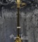 Lamp w/ Gold Color Bottom & Black Metal Body w Tassel