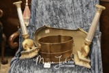 Elephant Candlestick Holders, Lion Bin, Gold Color Tray
