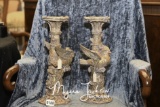 2 Bird Candlestick Holders