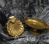 Brass Compote & Wall Hanging