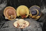 4 Ceramic Hats