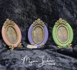 3 Small Frames (1 ea. Pink, Green, Purple)