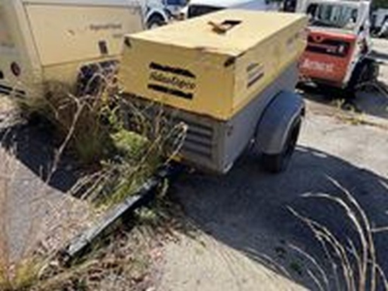 2012 Atlas Copco XAS 185 JD7 Towable Air Compressor, Pintle Hitch, Vin#: 4500A1019CR041339 (DOES NOT
