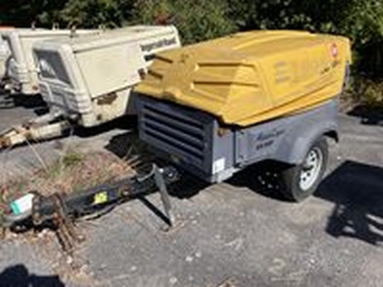 2015 Atlas Copco XAS185 Towable Air Compressor, Kubota Motor, Hrs: 1,081, (STARTS)
