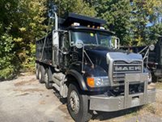 2005 Mack Granite CV713 Tri Axle Dump Truck, Auto Transmission, Mack AI375A Motor, 16' Steel Bed w/