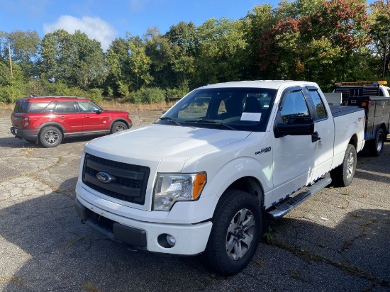 2013 Ford F150 STX Pickup Truck, Extended Cab, 4 x 4, Auto Trans, 8 Cylinder Gas, Odom: 167,949,