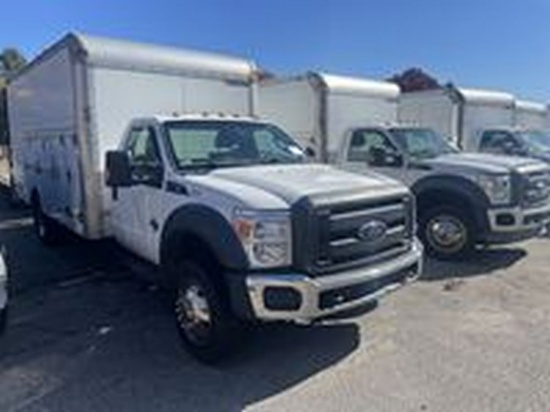 2013 Ford F550 Super Duty, 16' Cube Body, 6 Wheel, 8 Cylinder Diesel, Odometer: 161,396, (DOES NOT S