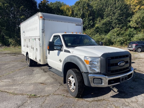 2012 Ford F550 15' Cube Body, Diesel, 6 Wheel, Odom:109,742, Vin#: 1FDUF5GT2CEA62077 (STARTS W JUMP)