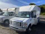 2008 Ford E-350 Super Duty Utility 13' Cube Body Truck , 6 Wheel Diesel, Rear Barn D, Odom: 115,778