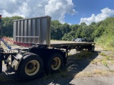 1996 Wabash Tandem Axle Wood Deck Flat Bed Trailer w/Landing Gear, 5 Sets of Straps, 92