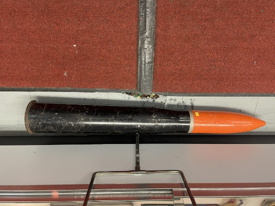 Large Caliber Artillery Shell 90MM US Training Shell, 36" (Believed to be repainted)