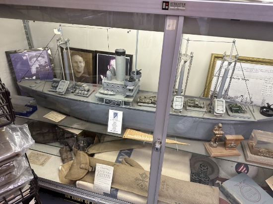 Hand Made Ship Model USS Wyoming Liberty Ship