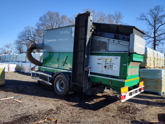 2022 Komptech Stonefex 3000 Hybrid Diesel/Electric Towable Stone Separator, Perkins 49 HP Diesel Ove