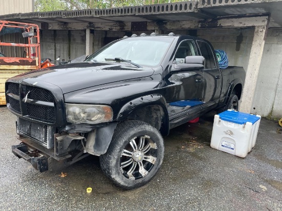 2004 Dodge 4 Door Pickup Truck, 4 x 4, Cummins Turbo Diesel Motor, 6' Bed w/ Plow Mount, Odom: 184,