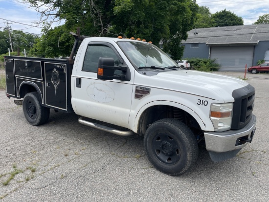 2010 Ford F-250 Super Duty 4x4 Diesel Pick Up Truck w/ Knapheide Utility Body, Ladder Rack,