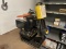 (Lot) Parker Crimper #C6K17FZ39A Enerpak w/ Hose Cutter, Dies, Supplies and Table
