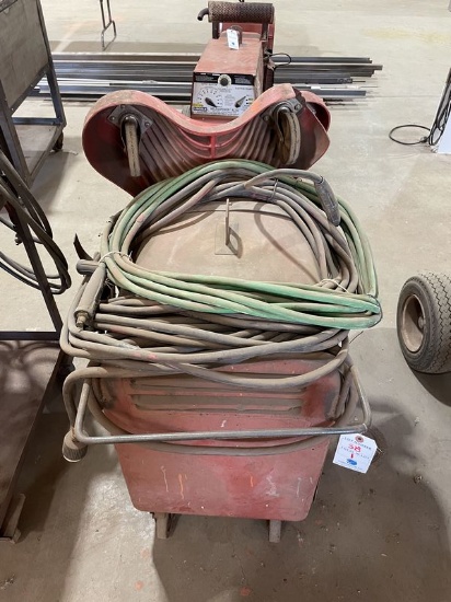 Lincoln Idealarc 250 Arc Welder Electric W/Leads Portable