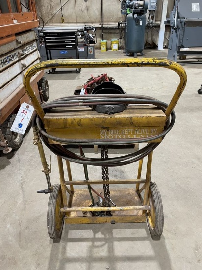 Acetylene Cart w/ Hose and Head No Tanks