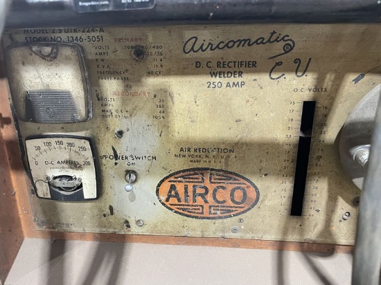 Miller and Airco Portable Welder w/ Miller Wire Feed #R115 and Leads, Gauge, and Gun