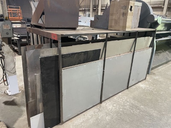 (lot) Asst. Steel In 2 Areas w/ Racks