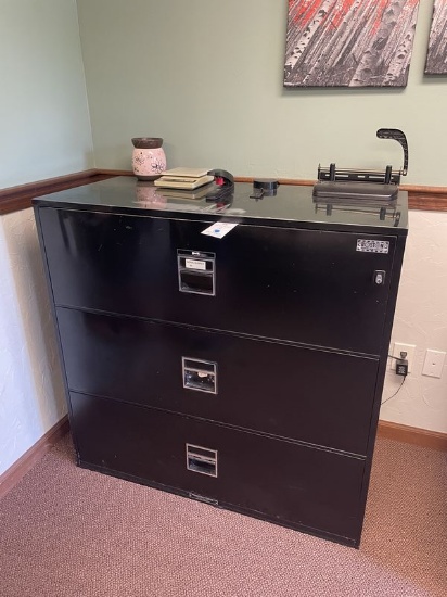 (2) Lateral Fire Proof File Cabinets (HEAVY)