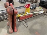 (Lot) (2) Creepers, Funnels, Work Light, In One Area