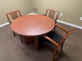 (Lot) Table and (3) Chairs