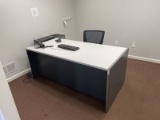 (Lot) Desk, Side Table, Printer, (NO TV NO PC)