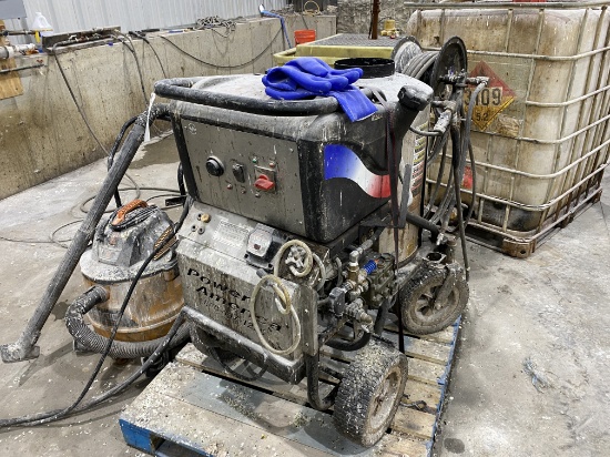 Power America #C234C Pressure Washer, Kerosene & Electric (220V), 360 Degree Swivel w/Wand & Hoses