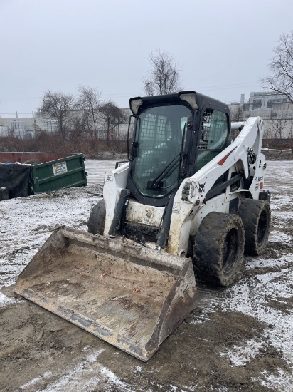 2019 Bobcat #S650 Rubber Tire Skid Steer, 2 Speed, Enclosed Cab (Good Glass) w/AC & Heat, 65"