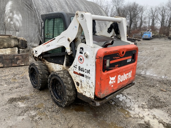 2016 Bobcat #S590 Rubber Tire Skid Steer, 2 Speed, Diesel, Enclosed Cab (Good Glass), Bucket, w/Heat