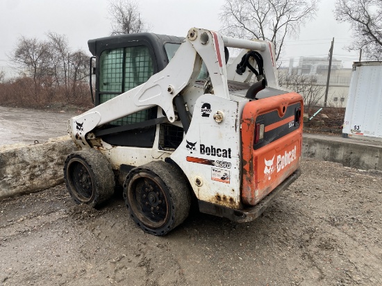 2014 Bobcat #S570 2 Speed Rubber Tire Skid Steer, Diesel, Enclosed Cab (Good Glass), Bucket w/Heat &