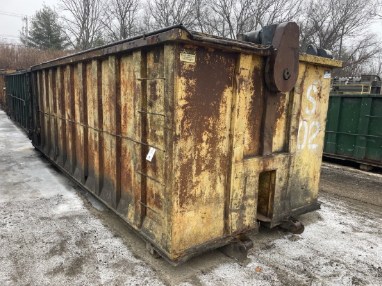 Steel Container w/Leveling Motor & Unit, 21' x 7' x 80"H, 855 CuFt