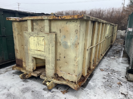 30 Yard Steel Open Top Container (Dumpster) (Yellow)
