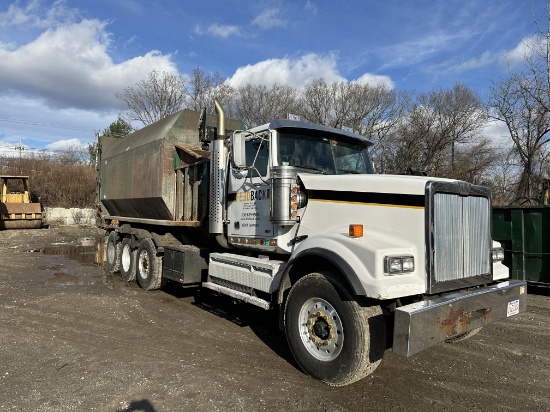 2011 Western Star Tri Axle Roll Off Truck, Eaton Fuller 8 Speed Manual Trans (HI/LO) GVW: 77,000,