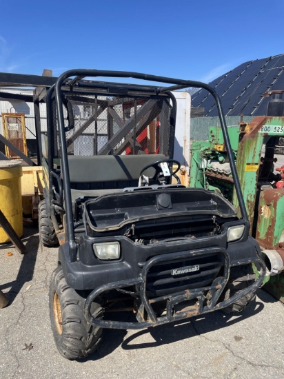 (NEEDS NEW BATTERY & STATOR) Kawasaki 4 x 4 UTV w/ 4' Manual Dump Body and 2138 Hours
