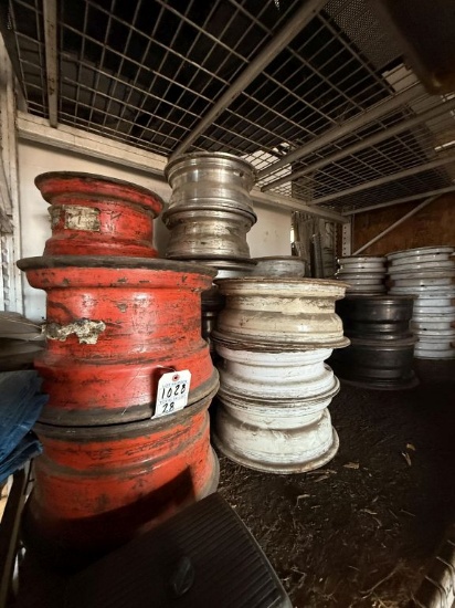 {LOT} Approx. 28 Asst. Trailer,Ttruck, and Skid Steer Rims