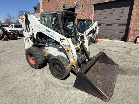 Bobcat S300 Skid Steer 2 Speed Turbo High Flow, Hours: 5,482, 1/2 Yard Bucket and S/N:525815837 (SEE