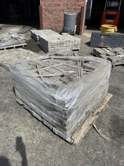 Ideal Block Permeable Dark Grey Pavers on 2 Pallets