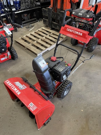 Craftsman #SB410 24"" Walk Behind Snow Blower w/ 208CC Gas Engine