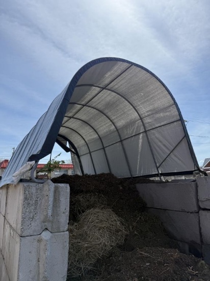 20' x 14' Overhead Shelter (Protective Cover for Materials)
