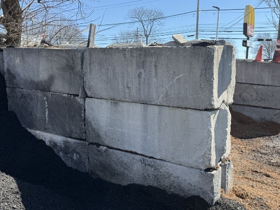 (10) 6'x 2' Concrete Bin Blocks (THESE CAN BE LOADED OUT FOR A FEE OF $20 PER BLOCK)