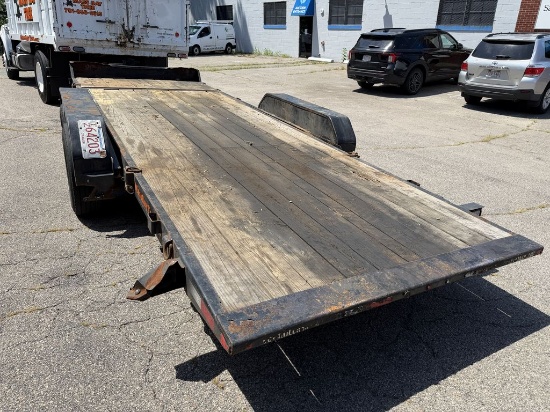 2022 Rice Tandem Axle Wood Tilt Deck Trailer, Pintle Hitch, GVWR: 9,995 Lbs. 249" x 76", VIN#: 4RWBT