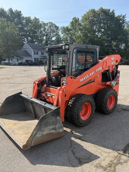 2023 Kubota #SSV75 Rubber Tired Skid Steer, High Flow, Enclosed Cab, AC/Heat, Hrs: 469 w/72" Bucket,