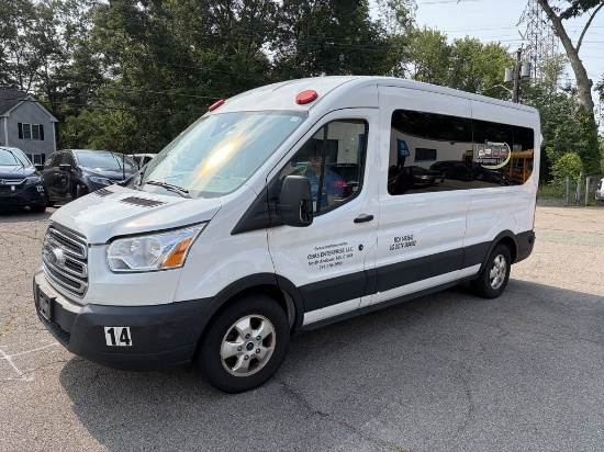 2019 Ford T-350 Transit XLT Cutaway Passenger Van, Gas Odom: 97,000, VIN#: 1FBZX2CM1KKA85925 (VAN #