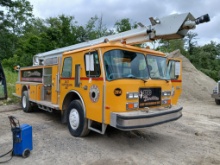 1995 Spartan LA 41M Fire Truck, Detroit Desiel Engine, Pumps & Hoses, Light Tower Boom, Odom: 50,310