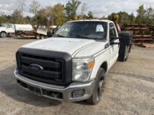 2015 Ford F-350 Super Duty Dually Utility Body Pickup Truck, 4x2, Gas Motor, Auto Transmission,