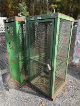 {LOT} (2) Assorted Sized SafTCart Metal Storage Cabinets