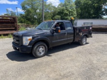 2014 Ford F-250 Super Duty Quad Cab Utility Body Pickup Truck, 4x2, 6.2L V8 Gas Motor, Auto