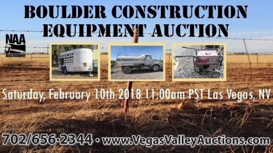 Boulder Construction Equipment Auction